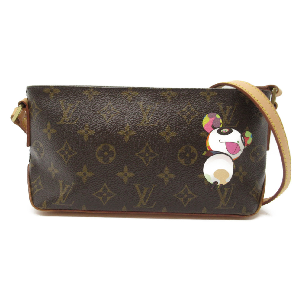 Louis Vuitton Trotter Panda Shoulder Bag Brown
